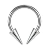 1Pcs Spike Septum Rings 16G Steel Piercing Jewelry Vertical Snake Bite Jewelry Lip Rings for Women Men 8mm/10mm - Image 10