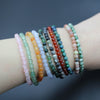 4 mm Stone Bead Bracelet with Multiple Color Options - Image 4