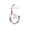 Titanium 16G Double Layered Zircon Nose Clicker Segment Clicker Ring Helix Cartilage Nose Ring Piercing Body Jewelry - Image 4