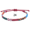 Bohemia Colorful Woven Anklets Bracelet Summer Adjustable Rope Braided Anklets Handmade Fabric Bangles for Men Women Children - Image 25