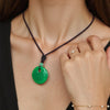 Bohemian Style Stone Hole Bead Round Penda Necklace Tiger Eye Rose Quartz Amethyst Necklacent Jewelry Men and Women - Image 4