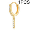 A-Z Letters Initial Pendant Earrings Hoop Earrings Men Golden Color Jewelry Earring Alphabet Name Earrings Women 1pcs - Image 29