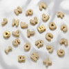 Initials Cute Bubble Pendant A-Z Golden Colour Cubic Zirconia Necklace Beaded Pendant 26 Letters Gift - Image 3