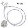 Faceted Gemstones Necklace 2mm Beads Quartz Crystal Tourmaline Lapis Shining Stone Beaded Necklace Choker Jewelry - Image 8