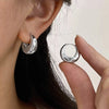 Stainless Steel Chunky Knot Earrings for Women Vintage Simple Multi-layer Circle Round Drop Earrings Punk Jewelry Gifts - Image 15