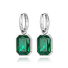 Stainless Steel Geometric Square Hoop Earrings Sparkling Cubic Zirconia Crystal Earrings Jewelry For Women - Image 22