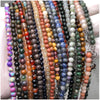 4mm Stone Round Beads Adjustable Necklace Agate Opal Tigers Eye Quartz Crystal Labradorite Charm Necklace Women Jewelry - Image 4