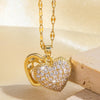 French Shell Pearl Necklace For Women Gold Color Stainless Steel Zircon Love Heart Clavicle Chain Choker Wedding Jewelry - Image 11