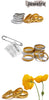 Stainless Steel Link Bangle with Rounded Profile in Gold-Tone or Silver-Tone - Image 18