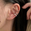 Korean Design Stainless Steel Clip Earrings No Piercing Gold Color Ear Bone Clips Simple Shiny Ear Cuffs for Women Jewelry - Image 4