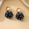 Flower Petal Beads Big Round Drop Earrings For Women Long Earrings Handmade Jewelry Gift boho - Image 12