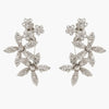 Luxury Bling Rhinestones Flower Earrings Wedding Jewelry for Women 2023 Party Bridal Crystal Earrings Ear Accessories