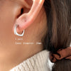 Geometric Square Hoop Earrings for Women Men Hollow Punk Silver Color Jewelry Gifts - Image 8