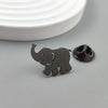 Unique -gold-plated stainless steel brooch: cute elephant design, lapel pin, suitable for daily gift-giving - Image 4