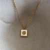 Stainless Steel Flower Pendant Necklace For Women Ladies Gold Color Clavicle Chain Jewelry Wedding Gifts - Image 9