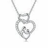 High End Geometric Design Love Cube Zircon Necklace with Removable Round Zircon Jewelry Elegant Daily Accessories - Image 42