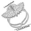 1/2pcs Mix Silver/Gold Color Oval Flower Sun Ring Stainless Steel Rings For Women Men Accessories Round Blank Cobochons Settings - Image 22