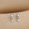 Sell Silver Zircon Earrings for Women Silver Ear Studs Initial Earrings - Image 2