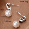 Simulated Pearl Dangle Earrings for Women Wedding Engagement Accessories Simple Stylish Earrings - Image 5