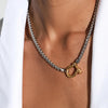 Pangjery 316L Stainless Steel Carabiner Necklaces For Women Couples Simple Creative Clavicle Chain Party Jewelry Gifts - Image 9