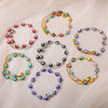 Stainless Steel Evil Eye Bracelet For Women Enamel Round Chain Blue Evil Eye Bead Bracelet Summer Beach Foot Jewelry Gift - Image 3