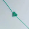 Braided Heart Rope Bracelet Adjustable in Many Colors - Image 39