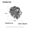 design hollow lion stainless steel gold-plated brooch, and lapel pin, men's suit accessories - Image 2