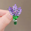 Purple Lavender Brooch Women's Brooches Crystal Rhinestone Bouquet Pins Clothing Coat Jewelry Girl Gift - Image 5