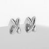 Criss-cross Gold Silver Colors Tiny HuggieHoop Earrings for Women Mini Small Ear Buckle Cartilage Piercing Earrings Punk Jewelry - Image 7