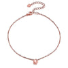 U7 Silver Anklets for Woman Infinity Moonstone Evil Eye Butterfly Star Heart Ball Rolo Chain Ankle Bracelet Jewelry - Image 7