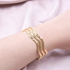 Hollow Love Heart Leaf Open Adjustable Bangle Bracelets For Women Men Accessories Snake Wrist Jewelry Stainless Steel Bracelet - Image 3