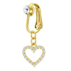Gold Fake Piercing Belly Ring for Women Girl Fake Bellys Button Piercing Clip on Belly Button Rings Navel Ring Non Piercing - Image 23