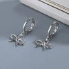 Minimalist Bowknot Hoop Earrings for Women Cute Sweet Girls Earring Jewelry Gifts - Image 1