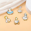 Cute Animal Enamel Pins Duck Goose Brooches Bicycle Doctor Metal Badges Lapel Clothes Funny Kids Friend Jewelry Gifts - Image 1