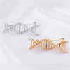 Dna Double Helix Enamel Brooch Gold Color Medical Biology Research Series Pins Jewelry Lapel Badge Nurse Doctor Gift - Image 1
