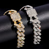 Hip Hop Iced Out Prong Cuban Link Chain Anklet For Women Gold Silver Color Prong Rhombus Cuban Anklets Bracelet Jewelry - Image 4
