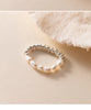 Modian 925 Sterling Silver Exquisite Baroque Pearl Adjustable Size 6-9 Finger Rings For Women Fine Geometric Jewelry