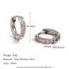 Cubic Zirconia Huggie Hoop Earrings in Multiple Sizes - Image 8