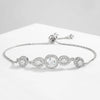 Three-Piece Open Bangle Set with Cubic Zirconia Accents - Image 9