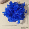 20CM Exaggerated Feather Flower Large Brooch for Women Lady Personality Lapel Pins Party Wedding Clothing Jewelry - Image 6