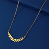 Ear of Wheat Tree Leaves Women Necklace Stainless Steel Gold Color Clavicle Chain Choker Boho Jewelry Gift - Image 5