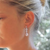 Water Drop Cubic Zirconia Stones Earrings Silver Color Inlaid Zircon Engagement Wedding Dangle Earrings - Image 4