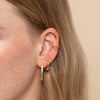 1PC Plated Gold Ear Cuff CZ Zircon For Women C Shape Men's Clip Earring Jewelry Clip On Ear - Image 6