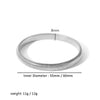 304L Stainless Steel Elastic Bracelet Women Gold Plated Charm Punk Wide Chunky Metal Spiral Bangle - Image 9