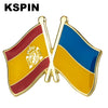 10pcs a lot Spain Flag Laple Pin Badge Brooch - Image 8