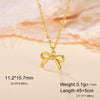 Romantic Bowknot Necklace for Women Stainless Steel Pendant Jewelry Kpop Wedding Korean Bow Choker Neck Chain Gift - Image 14