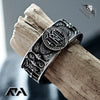 Unisex Geometric Texture Castle Ring Classical Retro Gothic Accessory for Holiday Gift - Image 5