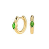 Silver Ear Needle Oval Small Zircon Hoop Earrings Colorful Zircon Gold Earrings for Women Party Jewelry - Image 30