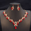 Colorful Waterdrop Necklace and Earring Set with Multiple Stone Colors - Image 10