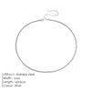 Box Chain Necklace Smooth Stainless Steel Choker Necklace Friendship 2MM Gold Color Women Gift Jewelry - Image 14